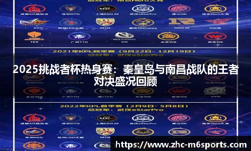 2025挑战者杯热身赛：秦皇岛与南昌战队的王者对决盛况回顾